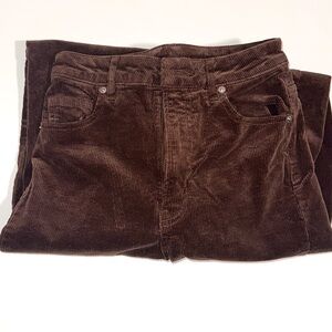 H&M Divided Corduroy Brown Flare Jeans